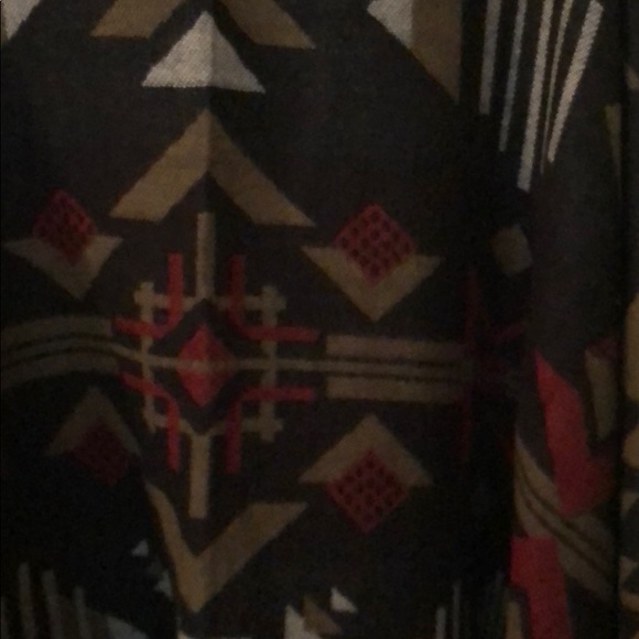 Roots Tribal Boho Poncho Wrap OS - Picture 3 of 3